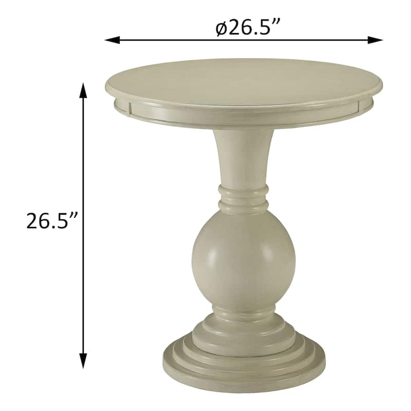 Haleigh Accent Table with Pedestal Base