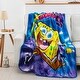 preview thumbnail 3 of 2, Nickelodeon SpongeBob Tie Dye Ready Silk Touch Throw Blanket