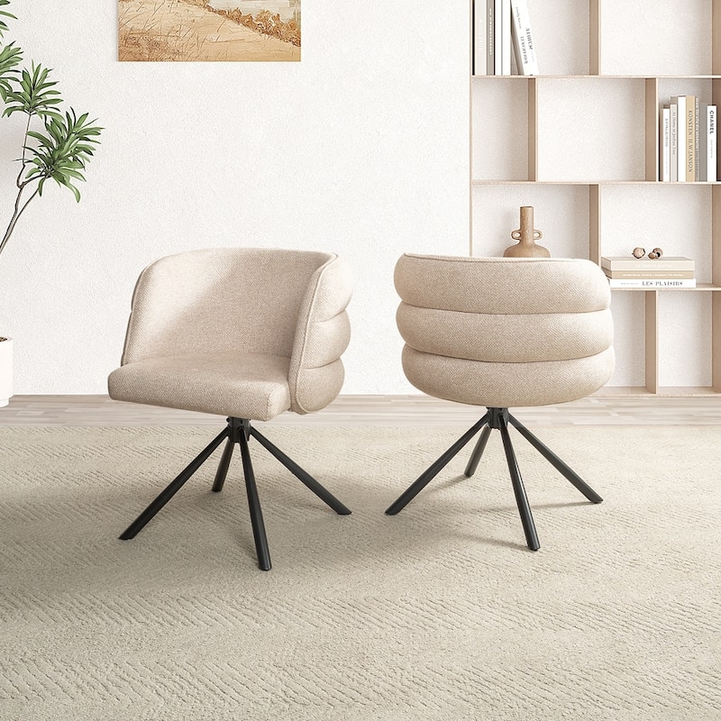 270 Degree Swivel Modern Home Office Desk Chairs Set of 2