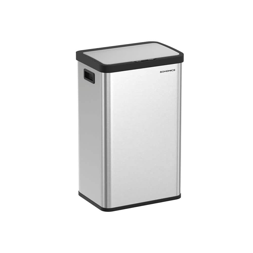 Touchless 18-Gallon Trash Can with Motion Sensor, Quiet Soft-Close