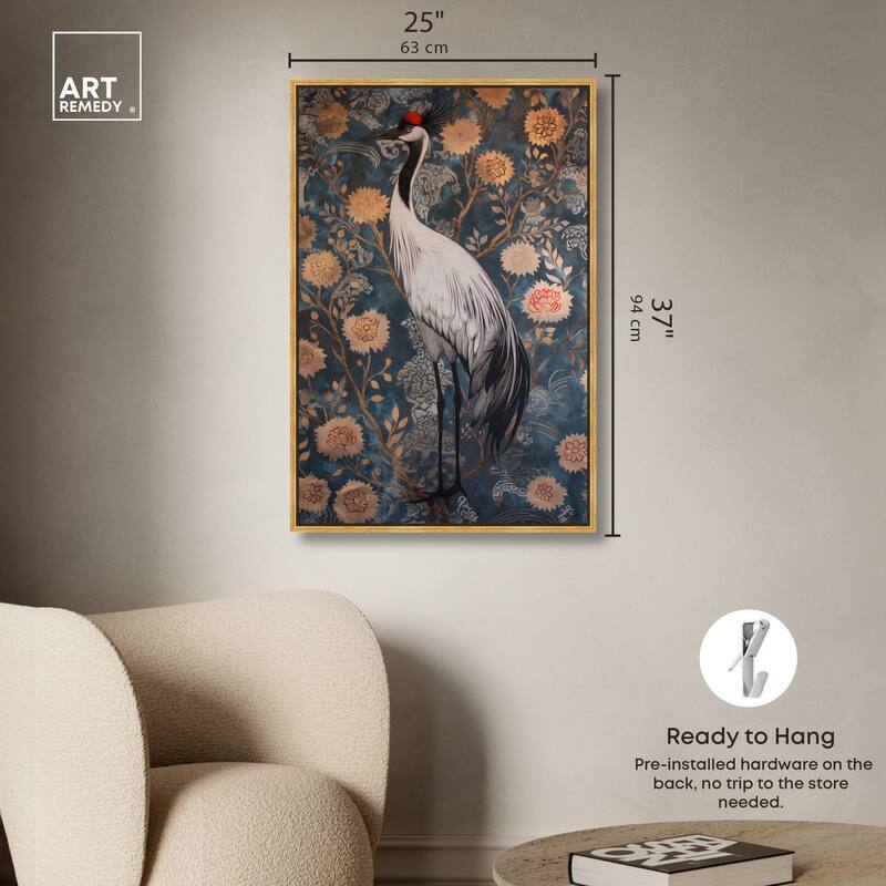 Botanical Bird II Canvas by Art Remedy