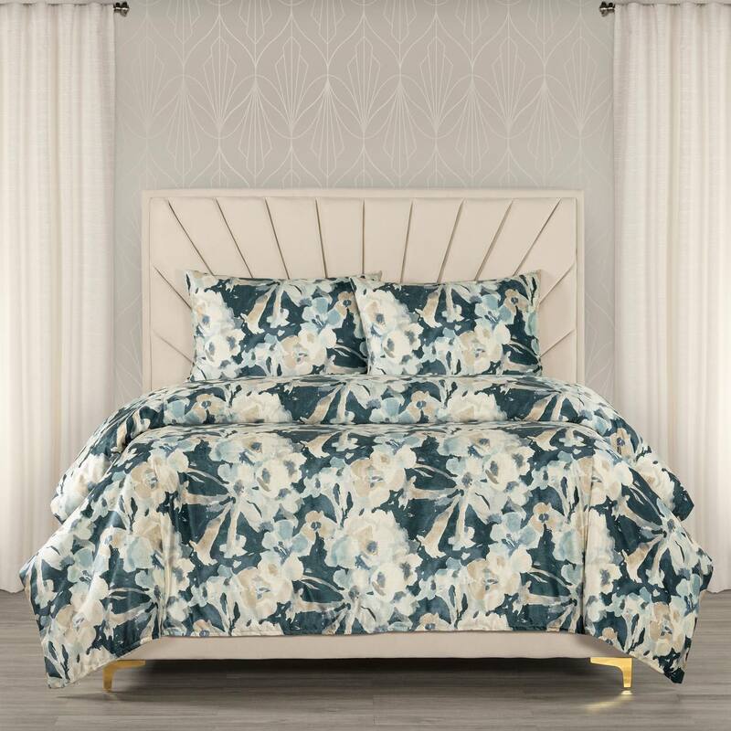 Siscovers Floral Velvet Duvet & Insert Set