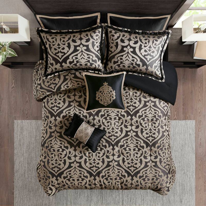 8PCS Queen Jacquard Comforter Set