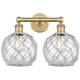 Option Brushed Brass / Clear Glass with White Rope