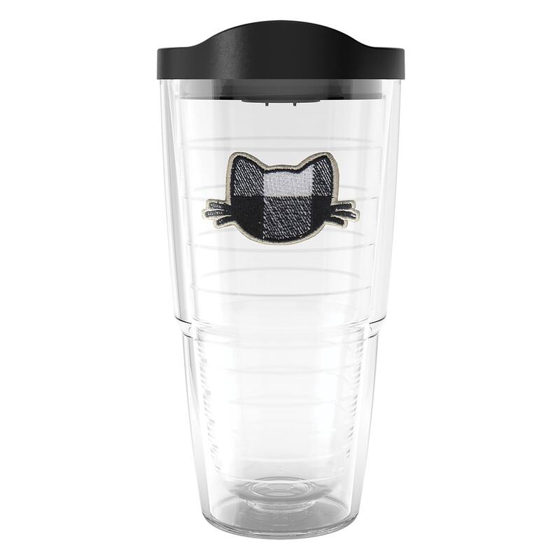 Tervis Plaid Cat Made in USA Double Walled Insulated Travel Tumbler, Classic - 24oz
