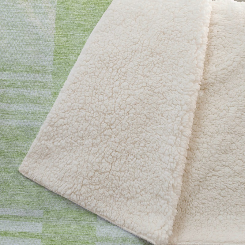 Premium Machine Washable Contemporary Sherpa Throw Blanket