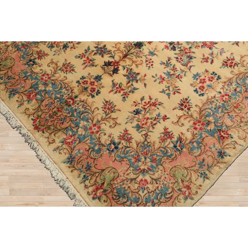 5'10''x12'3'' Hand Knotted Wool Ivory Modern & Contemporary 250 KPSI Rug - 5' 10'' x 12' 3''