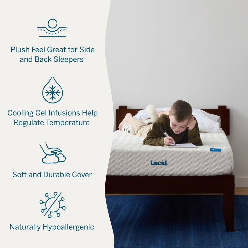 Lucid 8 Inch Gel Memory Foam Mattress