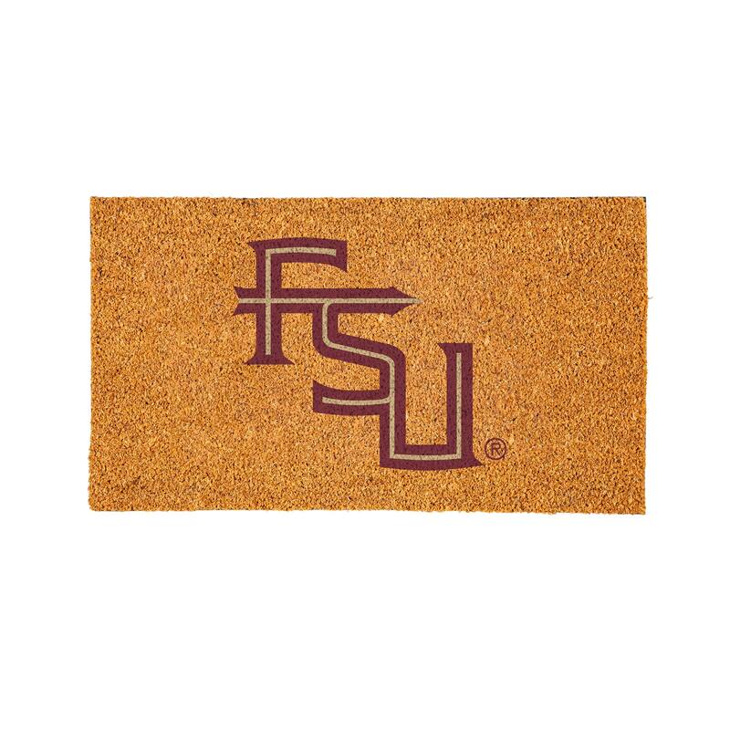 Coir Door Mat, 16"x 28", Florida State University - 28" x 16"