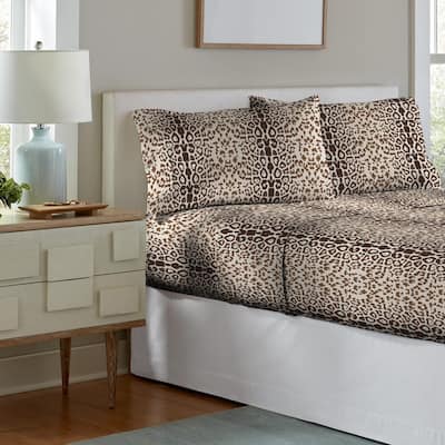 Pointehaven Soft Cotton 180 GSM Deep Pocket Oversized Brushed Flannel Sheet Set