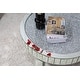 preview thumbnail 10 of 10, Modern Mirror Glass Round Coffee Table with Crushed Diamond