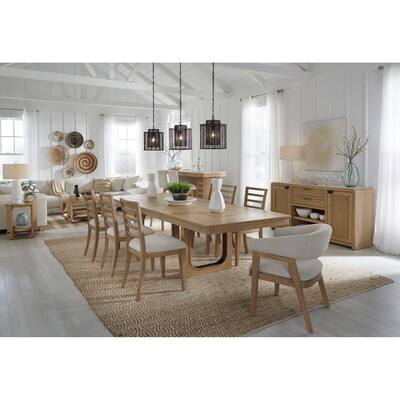 Fairview Home 84 In. Rectangular Extendable Table With 8 Chairs and Server