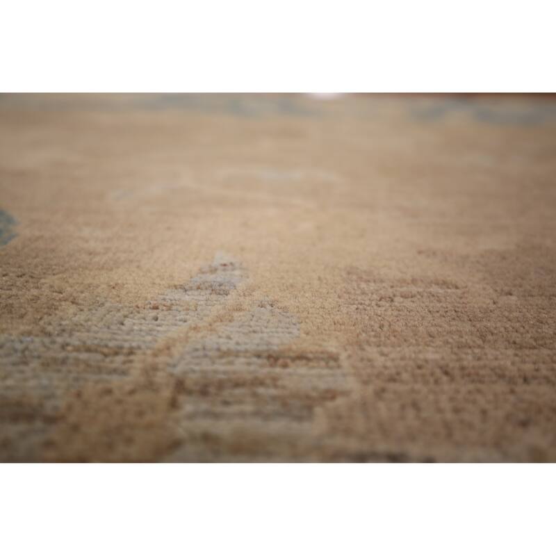 Oushak Turkish Area Rug Handmade Vegetable Dye Wool Carpet - 8'0" x 11'2"