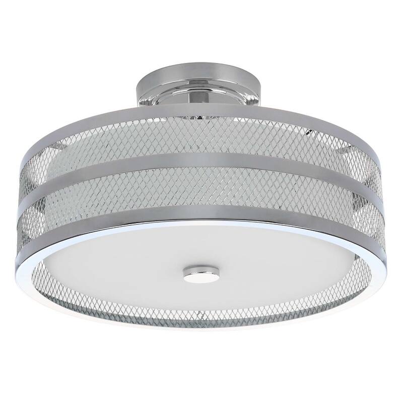 SAFAVIEH Lighting Latasha 3-Light Veil Gold Ceiling Light - 15.75"x15.75 x9.625 - 16Wx16Dx10H
