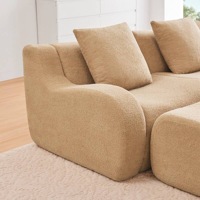 Boneless Sofa,No Assembly Required Streamlined Design
