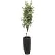 preview thumbnail 12 of 14, Green Faux Foliage Eucalyptus Artificial Tree with Realistic Leaves and Black Plastic Pot