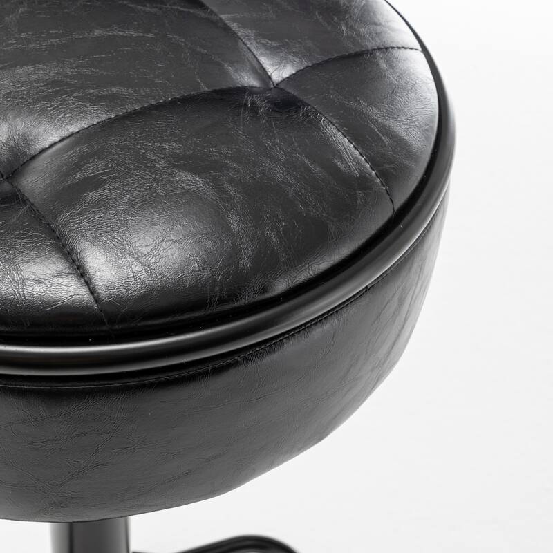 Round Storage Bar Stool Set of 2