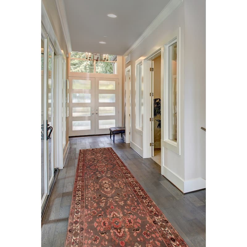 ECARPETGALLERY Hand-knotted Andelz Grey Wool Rug - 3'2 x 13'7