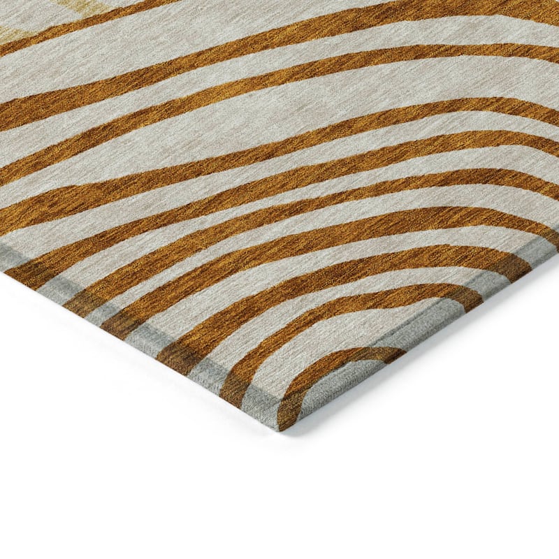 Machine Washable Indoor/ Outdoor Chantille Contemporary Dimensions Rug