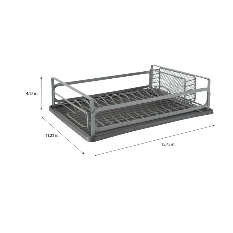 Kitchen Details Large Industrial Collection Dish Rack - 15.5"x 11.2"x 4.2"