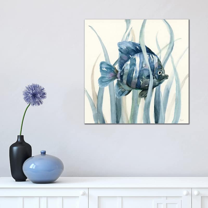 iCanvas "Fish in Seagrass I" by Nan Canvas Print - 18x18x1.5