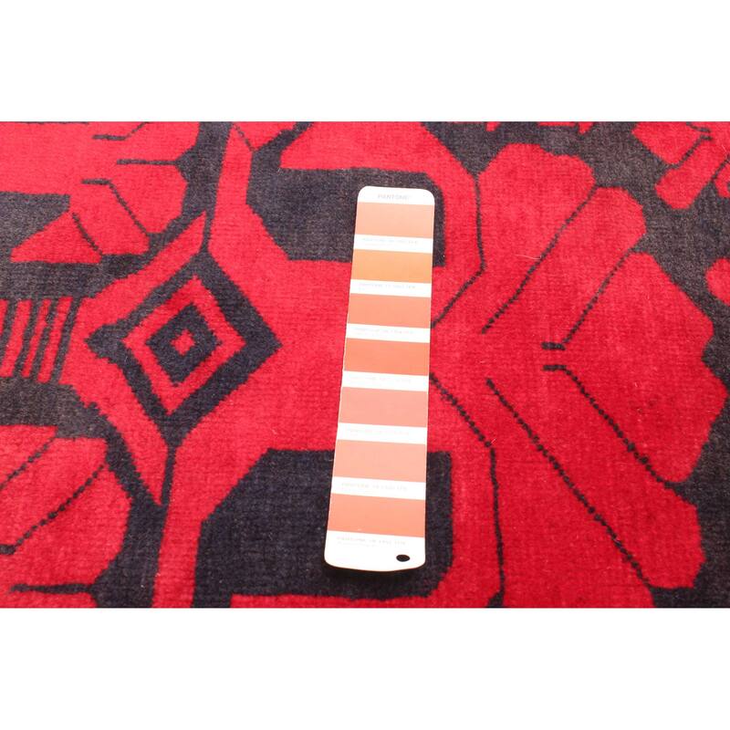 ECARPETGALLERY Hand-knotted Teimani Red Wool Rug - 2'9 x 5'1