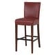 preview thumbnail 74 of 78, NPD Furniture Milton Bonded Leather Counter Stool pomegranate