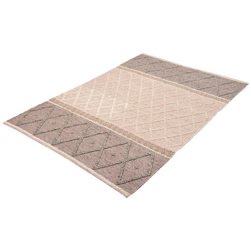 ECARPETGALLERY Braid weave Sienna Grey Wool Rug - 6'2 x 9'2