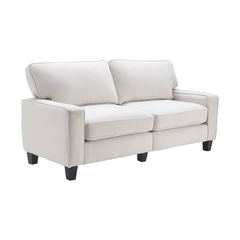 Serta Palisades Upholstered 73" Sofas for Living Room Modern Design Couch, Straight Arms, Soft Upholstery, Tool-Free Assembly