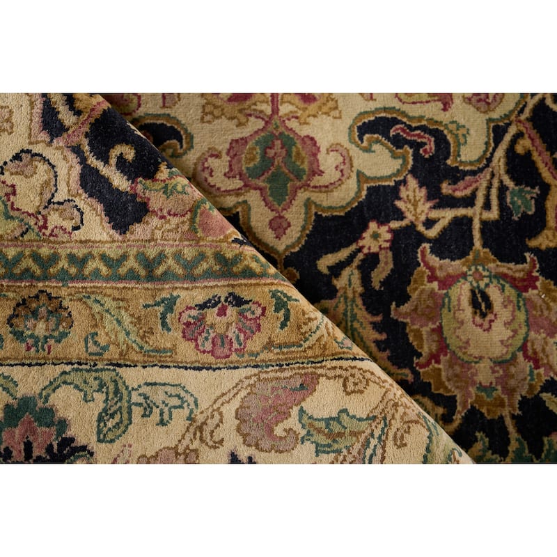 EXQUISITE RUGS ONE-OF-A-KIND Polonaise Hand Knotted Black Rug - 14'x18'