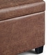 preview thumbnail 34 of 130, WYNDENHALL Franklin 48-in. Wide Contemporary Rectangular Storage Ottoman