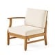 preview thumbnail 7 of 19, Christopher Knight Home - Aneska Outdoor 3-Seater Sofa Set with Slatted Coffee Table, Acacia Wood with Water-Resistant Cushions