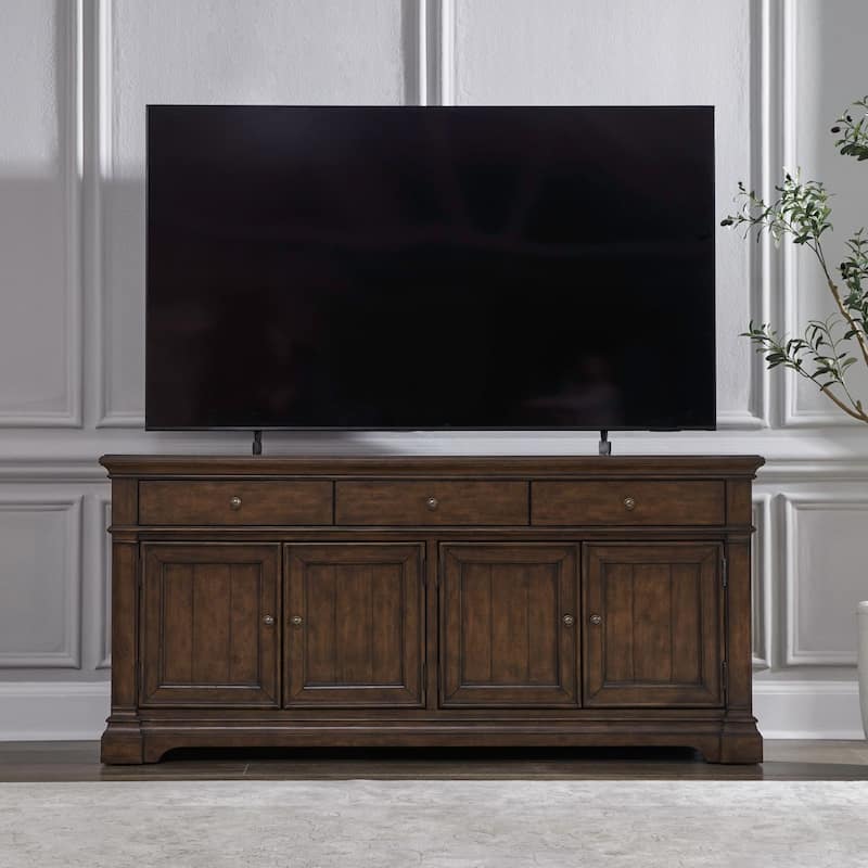 Liberty Furniture Arden Road 74 Inch TV Console Entertainment Stand - Width 74" x Depth 19" x Height 34"