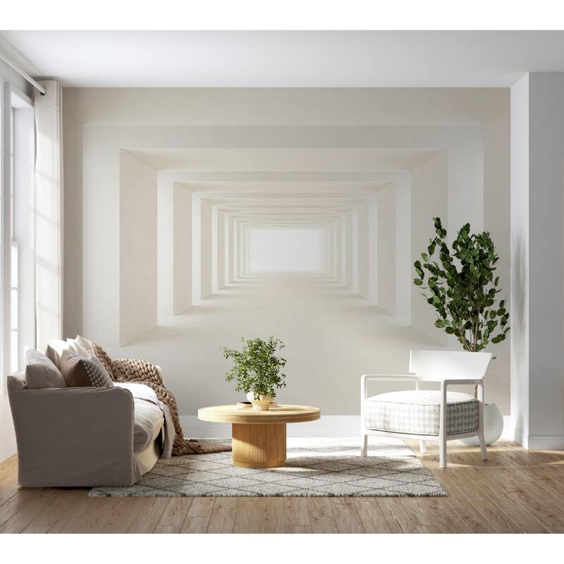 3D Illusion Non-pasted Wallpaper Wall Mural - Into The Light