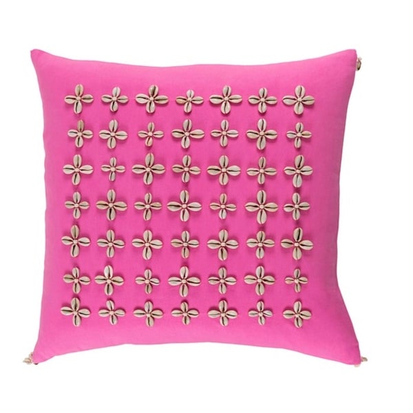 20 Pin Cushion Cherry Blossom Pink And Beige Woven Decorative Throw 20 Pin Cushion Cherry Blossom Pink And Beige Woven Decorative Throw Pillow