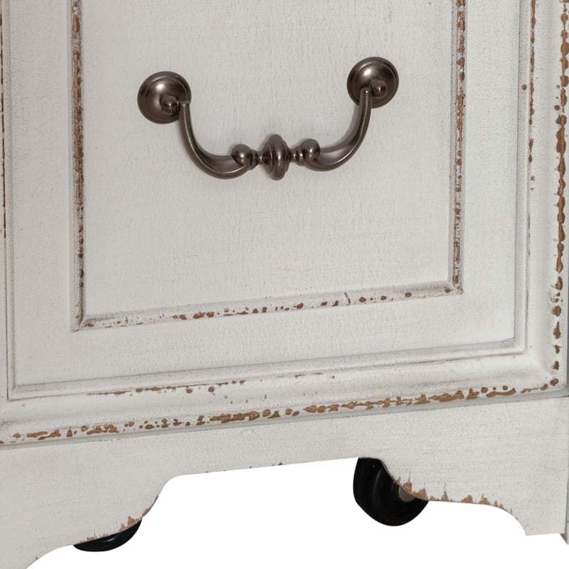 Magnolia Manor Antique White & Weathered Bark Mobile File