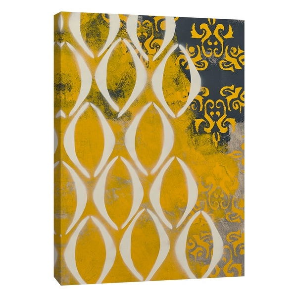 PTM Images 9-108926 PTM Canvas Collection 10" x 8" - "Yellow Pintura 1" Giclee Abstract Art Print on Canvas