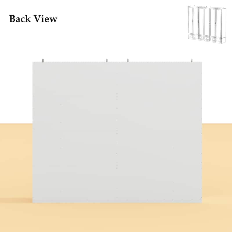 Multi-Unit Wardrobe Versatile Storage Solutions Armoires Cabinet White