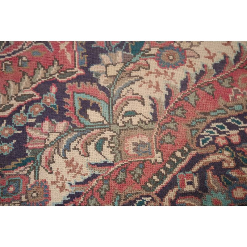 Tabriz Persian Vintage Area Rug Handmade Wool Carpet - 6'9"x 9'4"