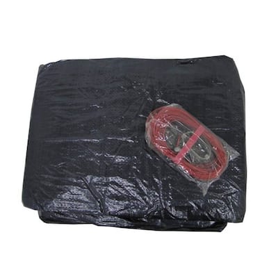 Swimline 15x30 Ft. Heavy Duty Oval Above Ground Winter Swimming Pool Cover, Blue - 8.8