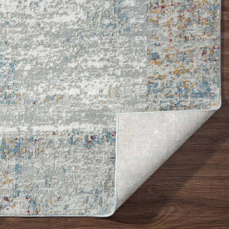 Dalton Sterling/Multi Abstract Area Rug