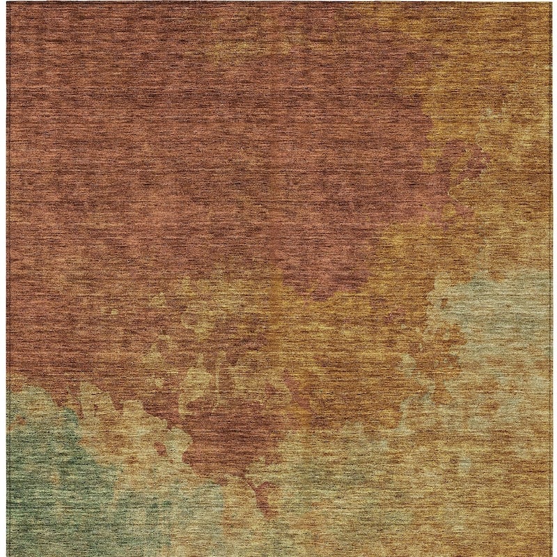 HomeRoots Abstract Transitional Rectangle Outdoor Rug