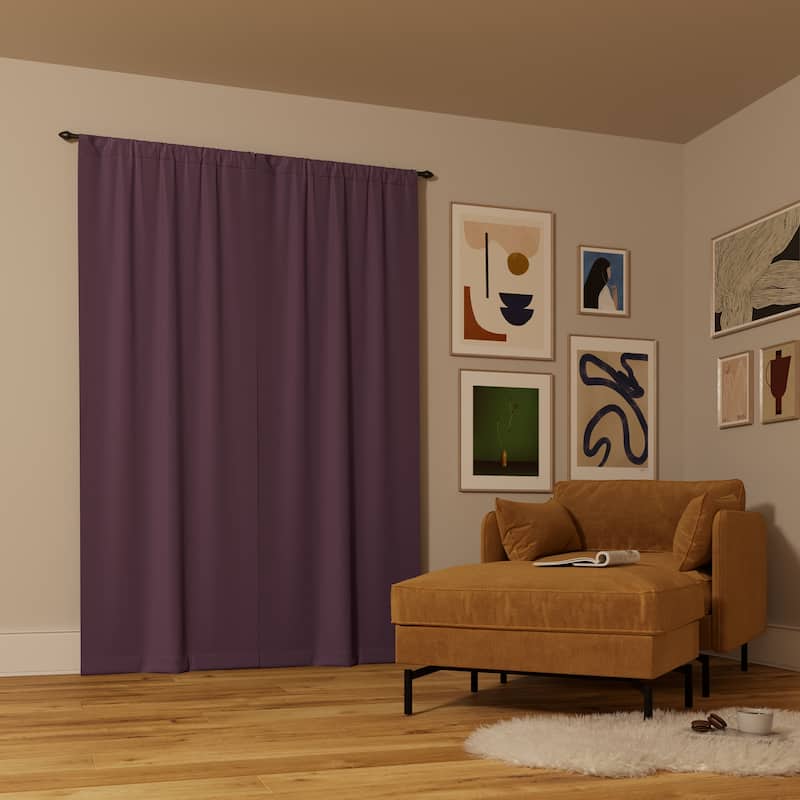 Sun Zero Rianna Theater Grade Extreme Total Blackout Rod Pocket 1-Piece Curtain Panel, Single Panel