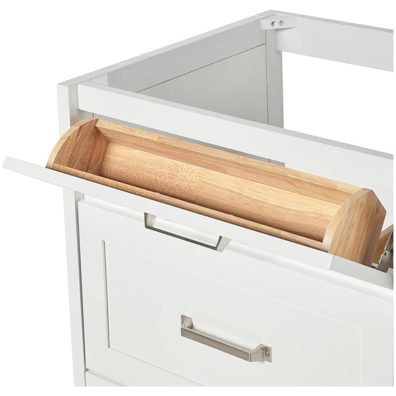 Ariel B60D-BC Monroe 60" Double Free Standing Vanity Cabinet Only