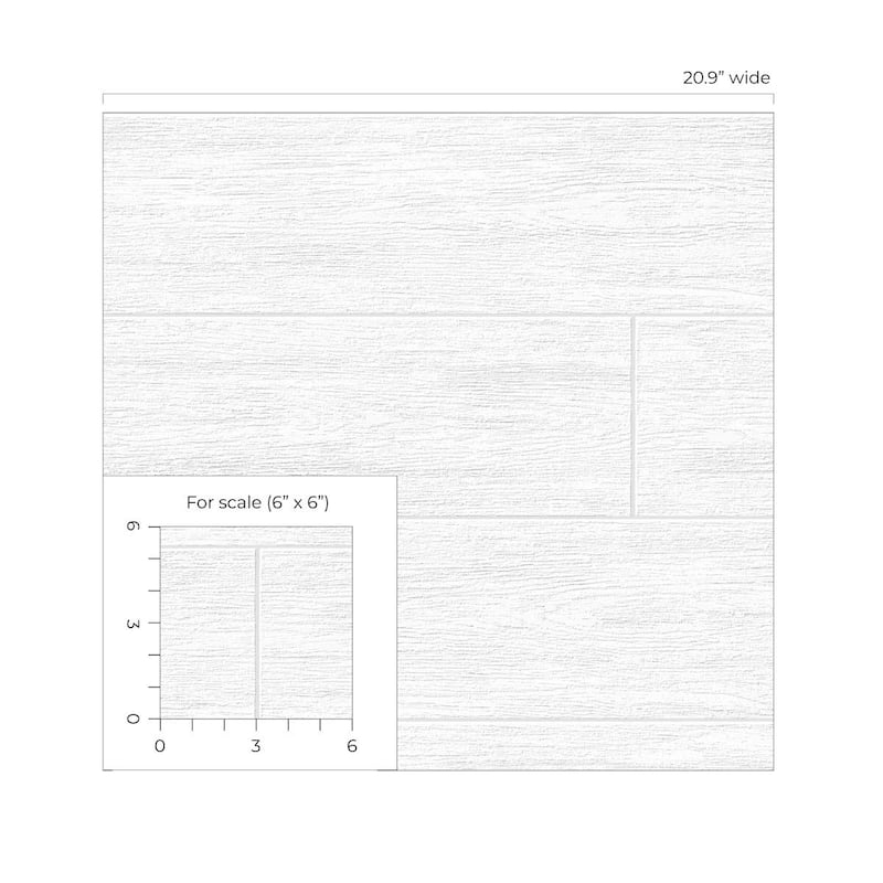 NextWall Faux Shiplap Paintable Peel and Stick Wallpaper - 20.9 in. W x 18 ft. L