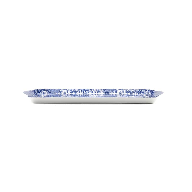 Pimpernel Blue Italian Melamine Sandwich Tray - 15.25" x 6.5"