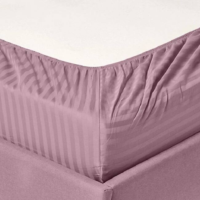 Striped 1200 TC Egyptian Cotton Deep Pocket Bed Sheet Set