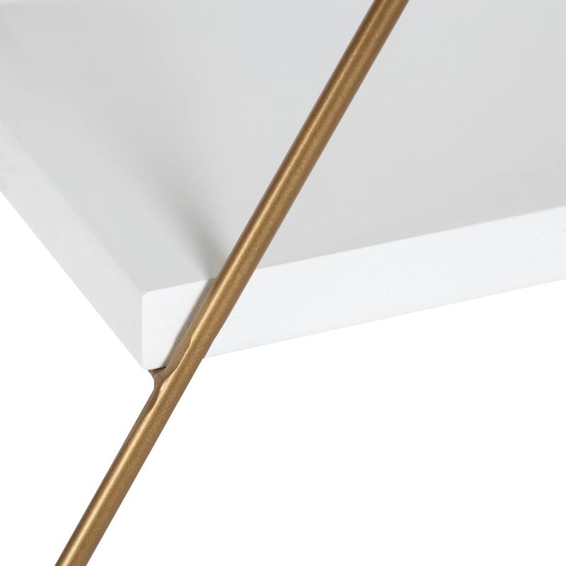 Kate and Laurel Tilde 3 Tiered Triangle Floating Wall Shelf
