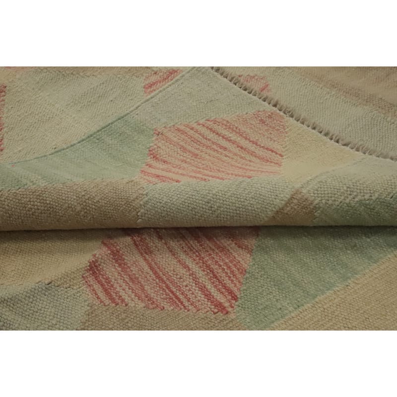 Hand Woven Southwestern Wool Multi-Colored Geometric Area Rug - 6' 4'' X 4' 0''
