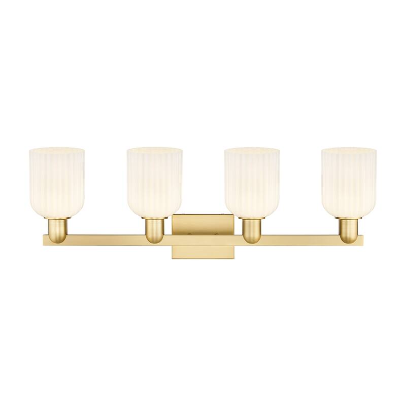 Innovations Lighting Downtown Urban - Bridal Veil - 4 Light 32" Bath Vanity Light